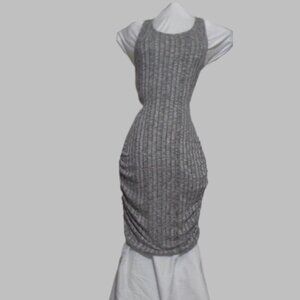 1981 Guess Grey ribbed summer dress
